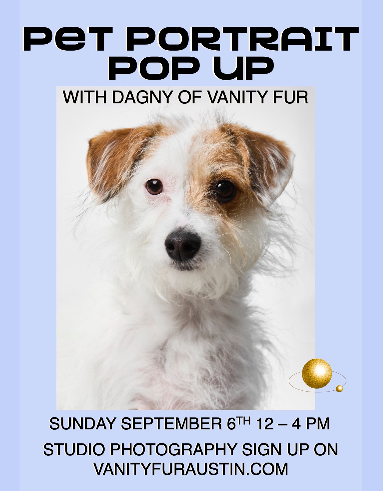 Pet Portrait Pop Up with Dagny of Vanity Fur at Golden Mean