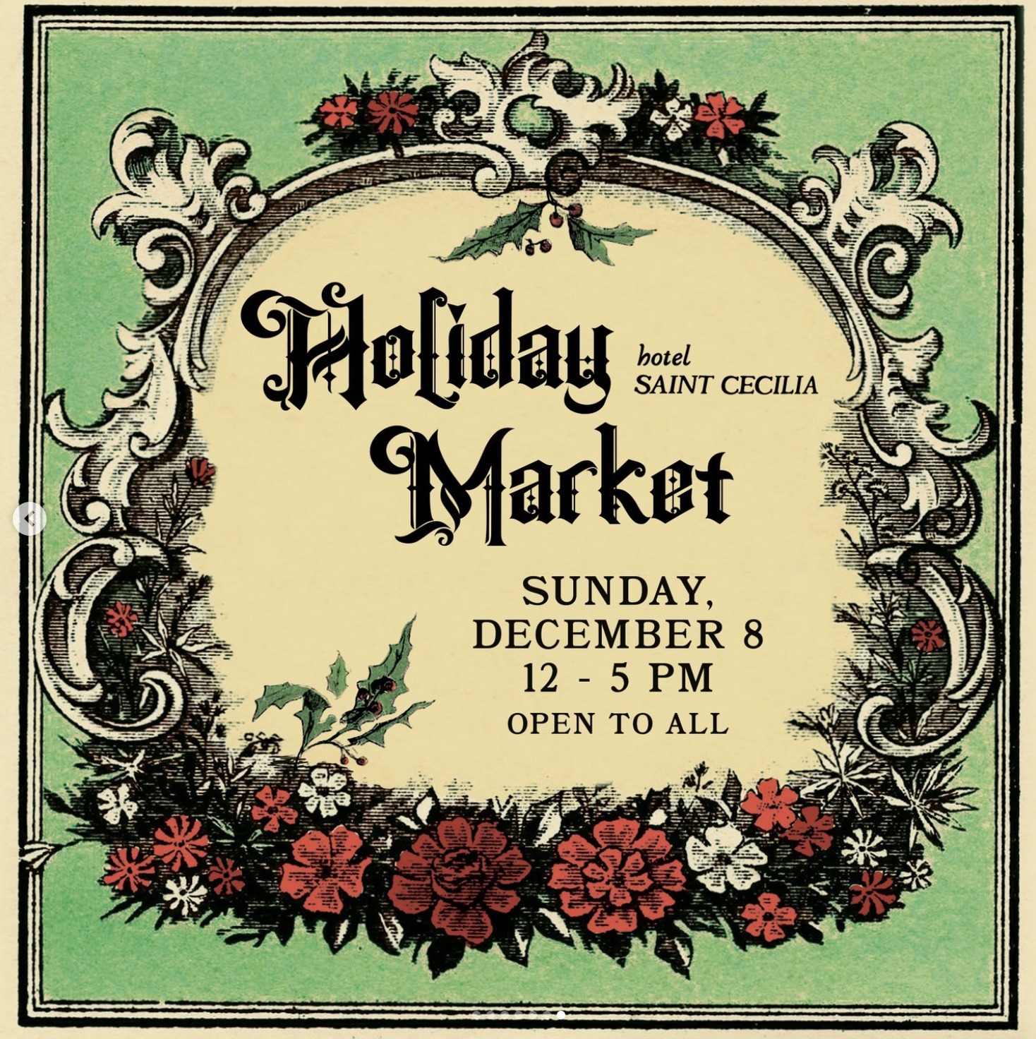 Holiday Market at Hotel Saint Cecilia